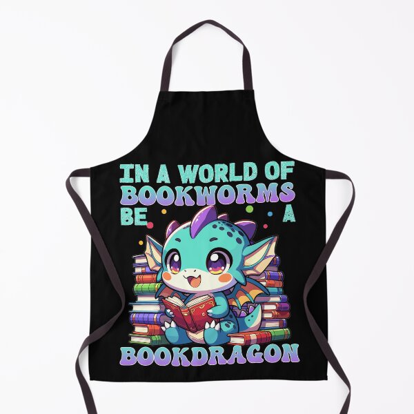 Item preview, In A World Of Bookworms, Be A Bookdragon, Cute Bookdragon designed and sold by mamahellfire31.