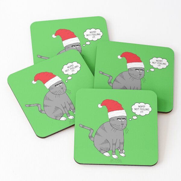 Item preview, Christmas Cat designed and sold by Out to Lunch Cartoons and More.