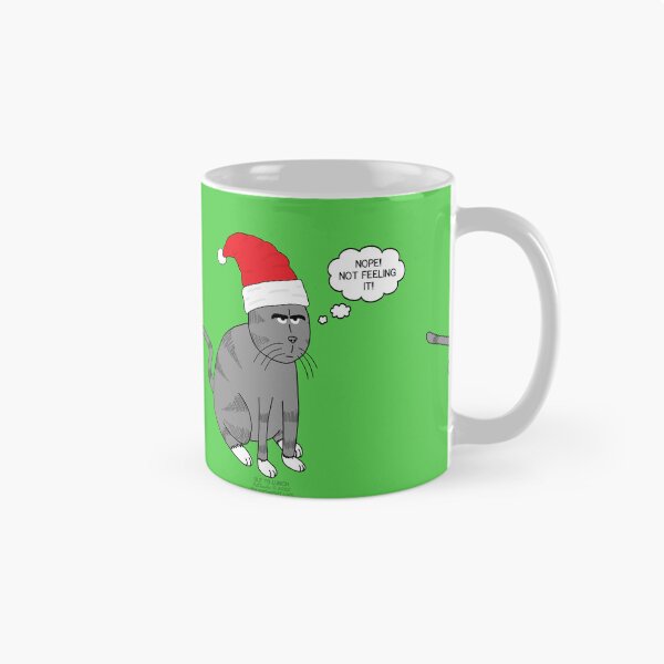 Item preview, Christmas Cat designed and sold by Out to Lunch Cartoons and More.