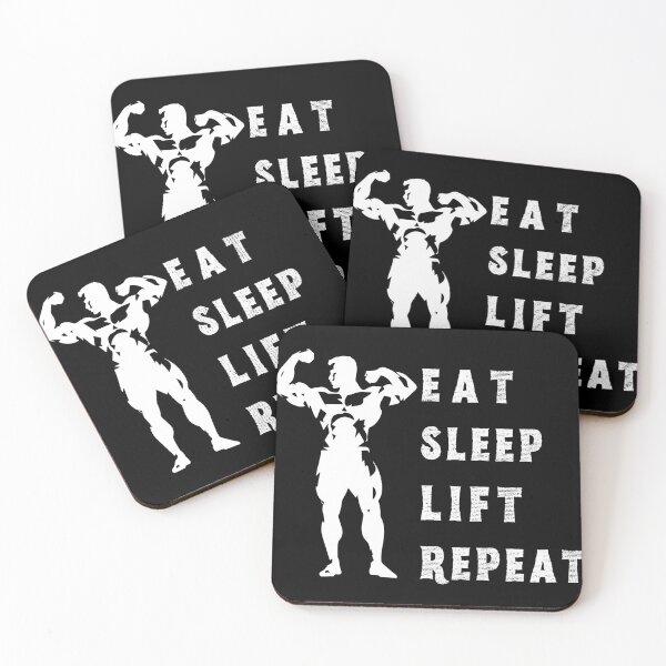 Item preview, Eat, Sleep, Lift, Repeat: The Endless Cycle of Strength and Dedication designed and sold by NaaEchDesign ⭐⭐⭐⭐⭐.