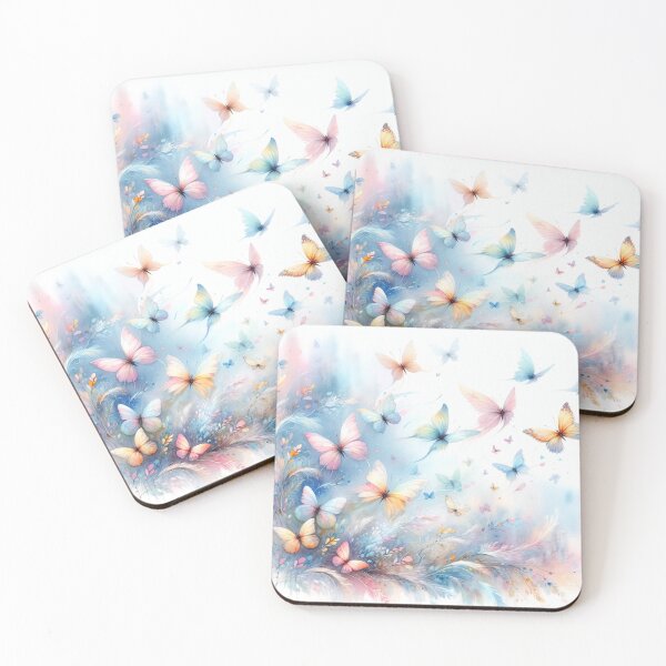 Item preview, Flight of Pastel Butterflies designed and sold by Drake Lewdly.
