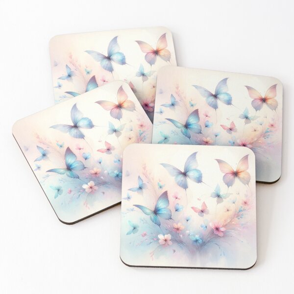 Item preview, Flight of Pastel Butterflies designed and sold by Drake Lewdly.