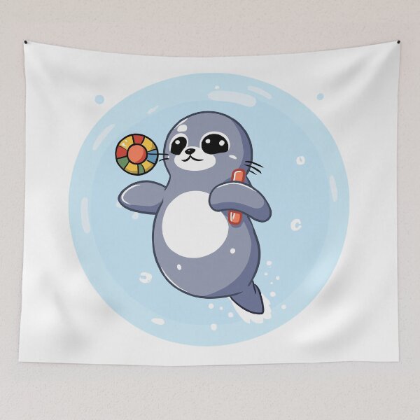 Item preview, Cute seal playing designed and sold by Szymon Matczuk.