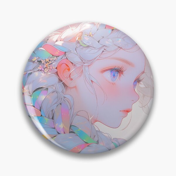 Item preview, Cute Light Pastel Braids Anime Girl designed and sold by bubblegoth.