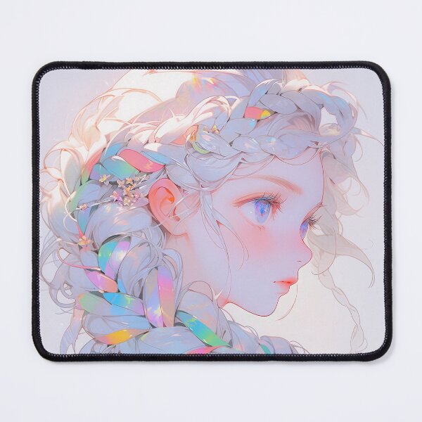 Item preview, Cute Light Pastel Braids Anime Girl designed and sold by bubblegoth.
