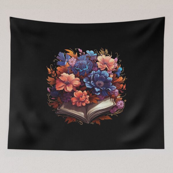 Item preview, Open Book With Flowers Great Gift For Bookworm designed and sold by EmporiumStore.