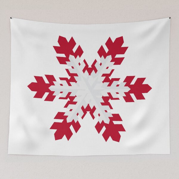 Item preview, RED SNOWFLAKE designed and sold by Abby-addy.