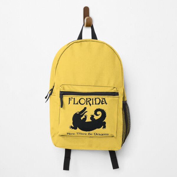 Item preview, Florida Alligator Here There Be Dragons (Black Text) designed and sold by GatorDesign.