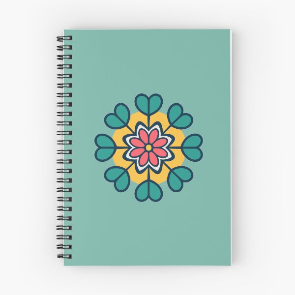 Item preview, Simple Flower And Leaf Rangoli Design designed and sold by Jollys-ArtShop.