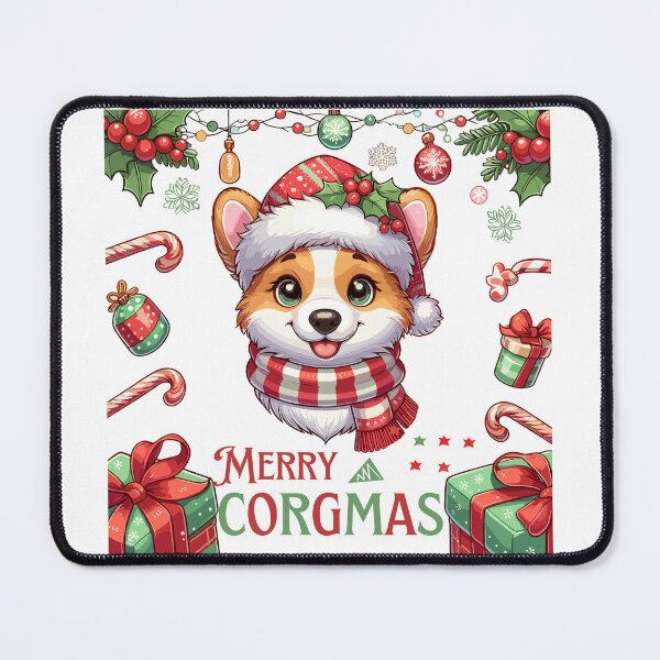 Item preview, Christmas Corgi - Merry Corgmas designed and sold by JessArty ⭐⭐⭐⭐⭐.