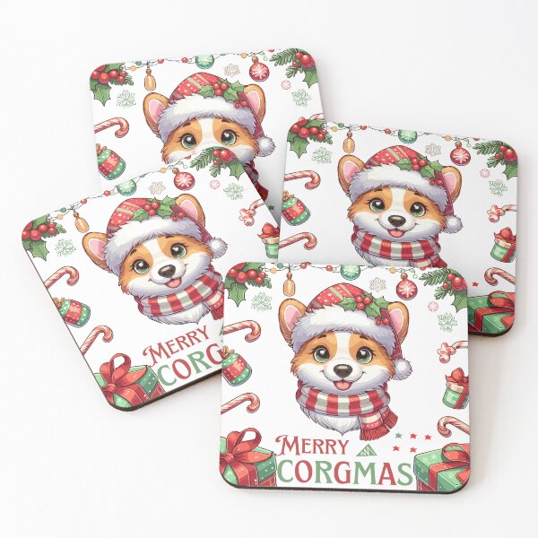 Item preview, Christmas Corgi - Merry Corgmas designed and sold by JessArty ⭐⭐⭐⭐⭐.