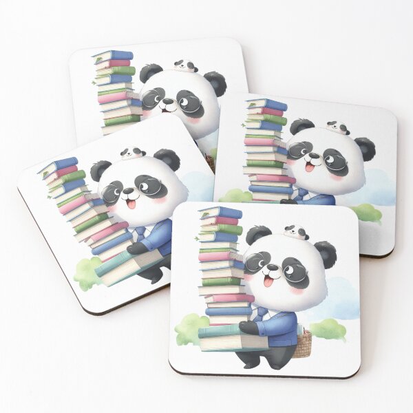 Item preview, Panda Playtime: Cute Watercolour Illustration with Books designed and sold by Doddlaix.
