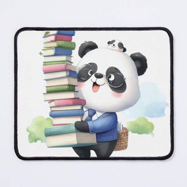 Item preview, Panda Playtime: Cute Watercolour Illustration with Books designed and sold by Doddlaix.