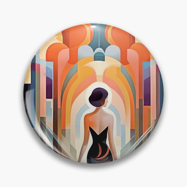 Item preview, Vintage Art Deco Poster with female figure designed and sold by Lefteris Betsis.