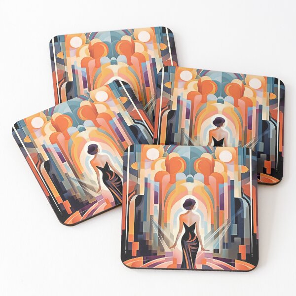 Item preview, Vintage Art Deco Poster with female figure designed and sold by Lefteris Betsis.