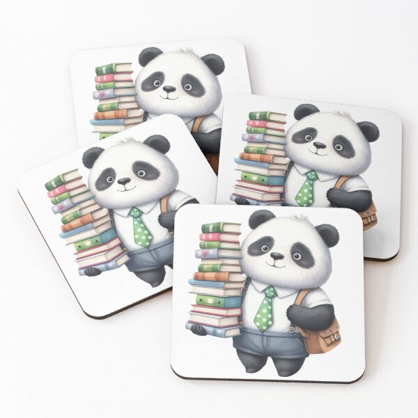 Item preview, Bamboo Dreams: Charming Watercolour Panda with Books designed and sold by Doddlaix.