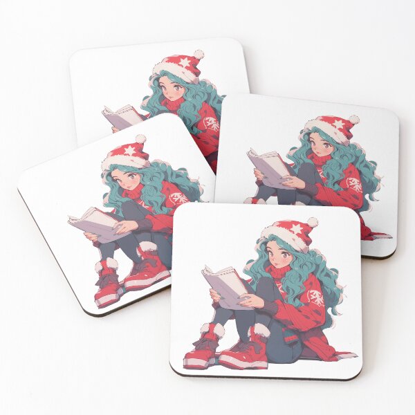 Item preview, The Christmas Lofi Girl Reading Book - Reading Cartoon Characters designed and sold by Ordinary Life Works.