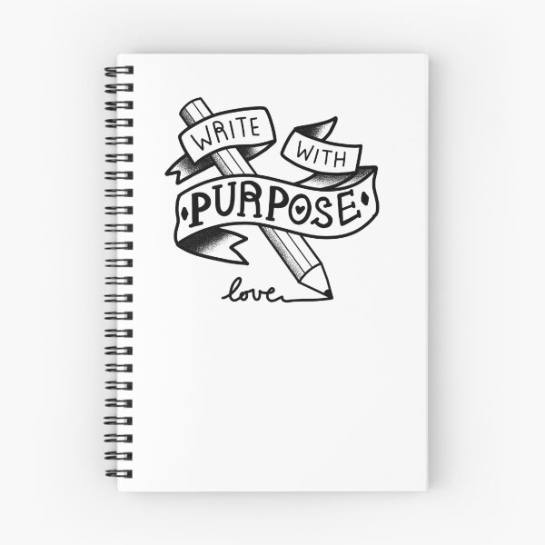 Item preview, Tattoo style Write with purpose designed and sold by jazzydevil.