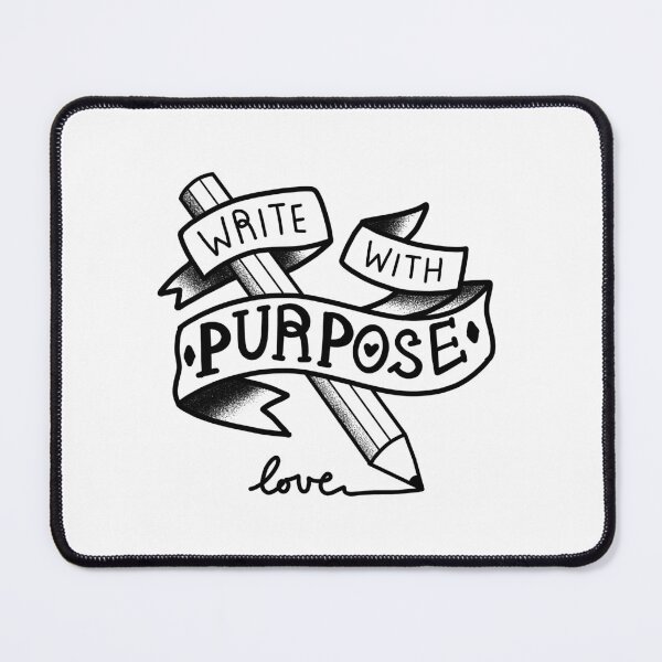 Item preview, Tattoo style Write with purpose designed and sold by jazzydevil.