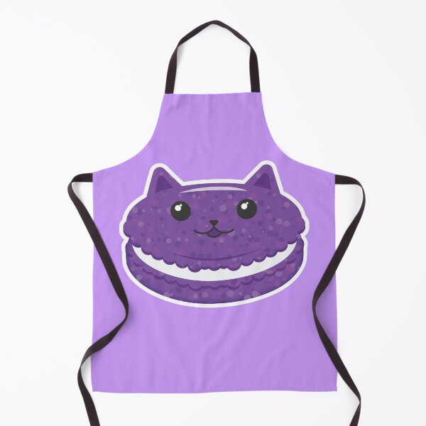Item preview, Ube Cataron Cat Macaron - Purple Yam designed and sold by sehana.