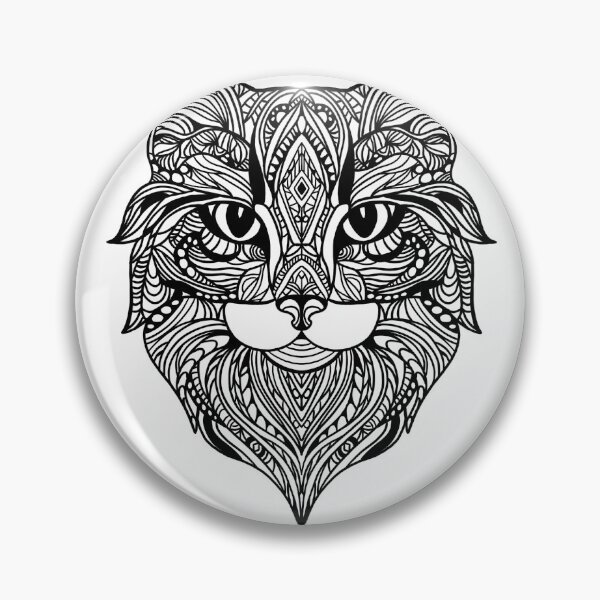 Item preview, Zentangle Cat Head designed and sold by GloCraft.