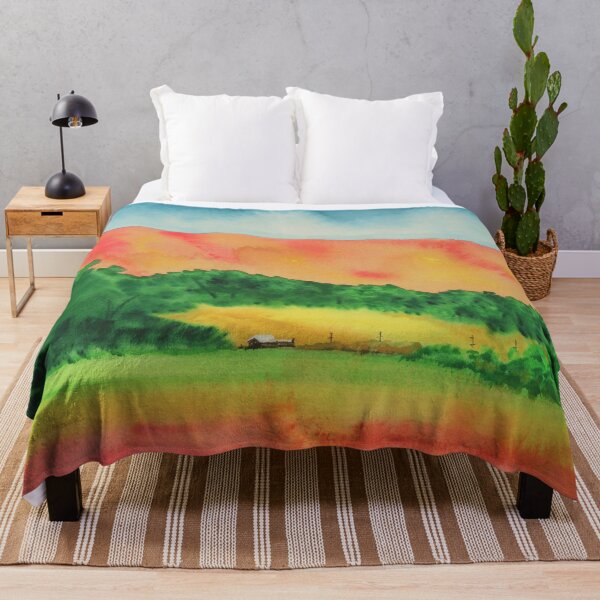 Item preview, Golden Hills Abstract Landscape - California designed and sold by RoseGenuine.