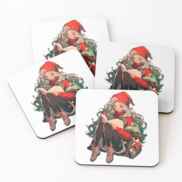Item preview, The Christmas Lofi Girl Reading Book - Reading Cartoon Characters designed and sold by Ordinary Life Works.