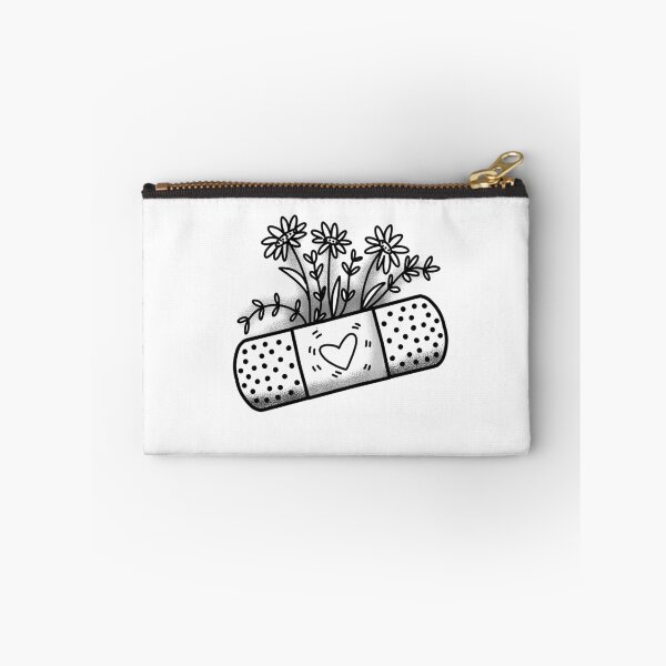 Item preview, Tattoo style bandaid sticking plaster with florals designed and sold by jazzydevil.