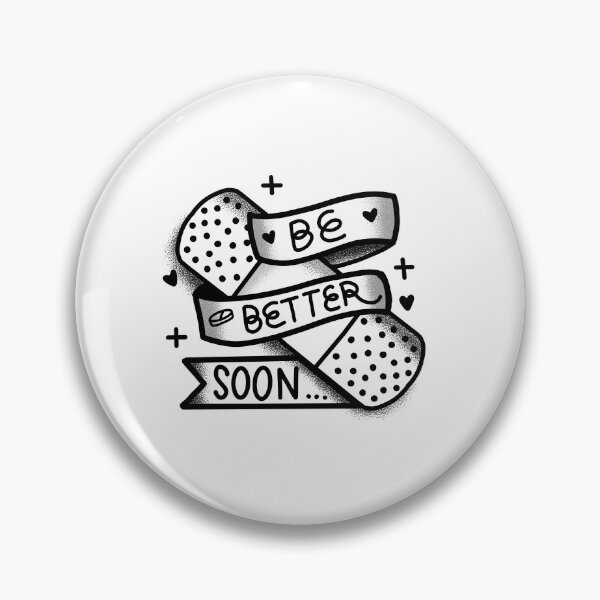 Item preview, Tattoo style bandaid sticking plaster Be better soon designed and sold by jazzydevil.