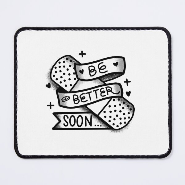 Item preview, Tattoo style bandaid sticking plaster Be better soon designed and sold by jazzydevil.