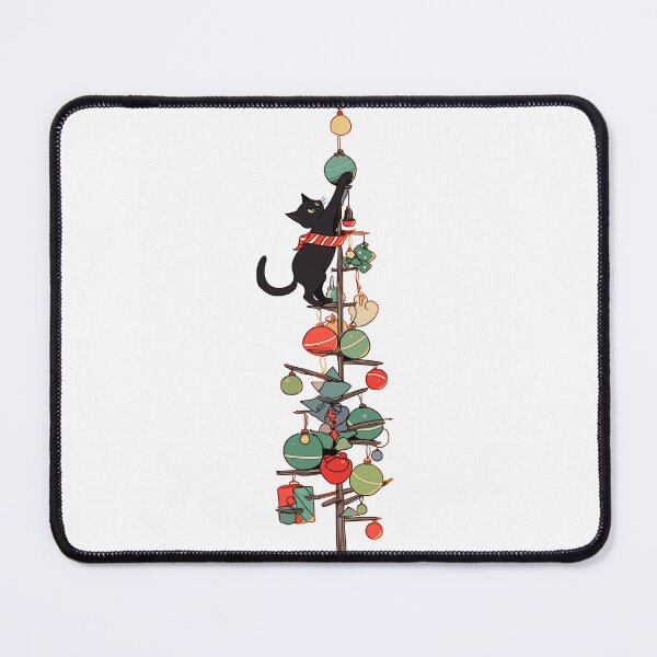 Artikelvorschau, Katze auf Weihnachtsbaum entworfen und verkauft von filigreedigital.