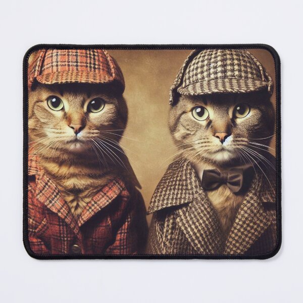 Item preview, Two tabby cat detectives designed and sold by LizTodd.
