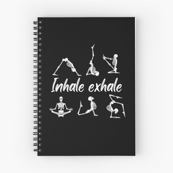 Item preview, Inhale exhale funny Yoga Skeleton designed and sold by PellSilversmith.