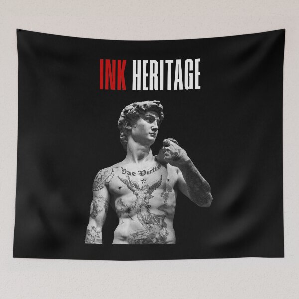 Item preview, Ink Heritage | Tattooed David Body Statue - Tattooed Statue Of David  designed and sold by MadeByRobots.