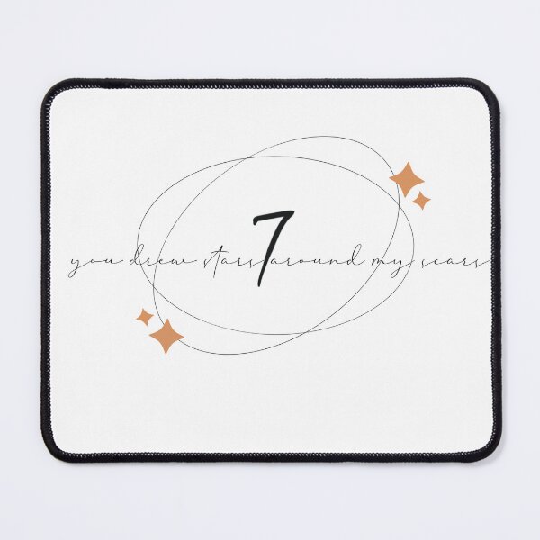Item preview, Yoongi Seven Tattoo (dibujaste estrellas alrededor de mis cicatrices) designed and sold by maysmagicshop.