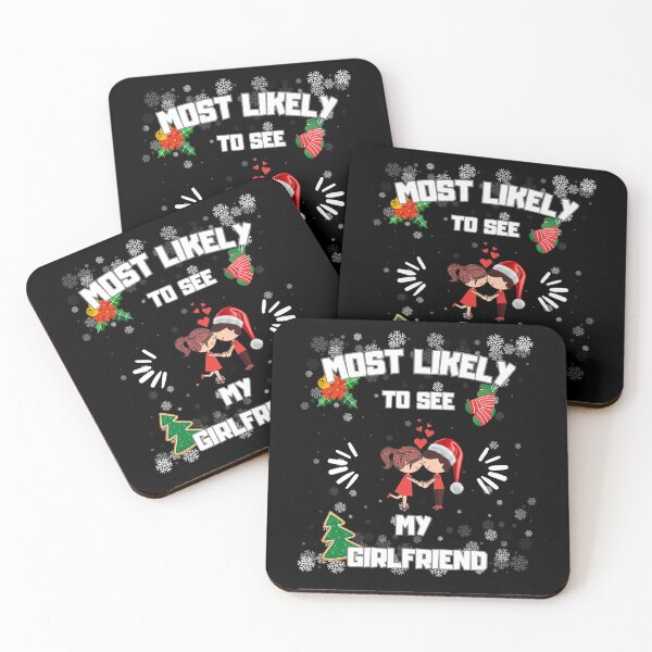Artikelvorschau, Am wahrscheinlichsten werde ich meine Freundin sehen – Frohe Weihnachten entworfen und verkauft von BababuuuPrint.