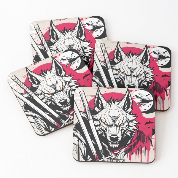 Item preview, WOLF AND KATANAS designed and sold by Association AREMIS DEFENSE FORCE.