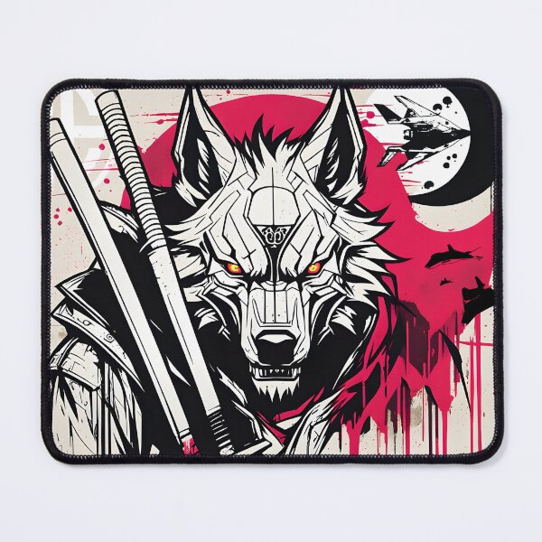 Item preview, WOLF AND KATANAS designed and sold by Association AREMIS DEFENSE FORCE.