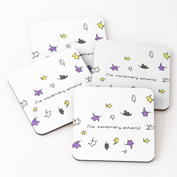 Item preview, I'm nonbinary, actually designed and sold by eden-icarus.