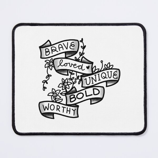 Item preview, Tattoo style BRAVE loved UNIQUE BOLD worthy designed and sold by jazzydevil.