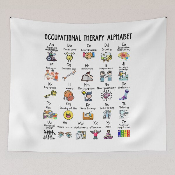 Item preview, Occupational Therapy Alphabet designed and sold by PureHeaven ⭐⭐⭐⭐⭐.
