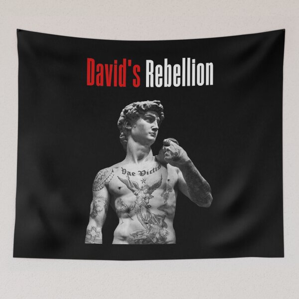 Item preview, David's Rebellion | Tattooed David Body Statue - Tattooed Statue Of David  designed and sold by MadeByRobots.