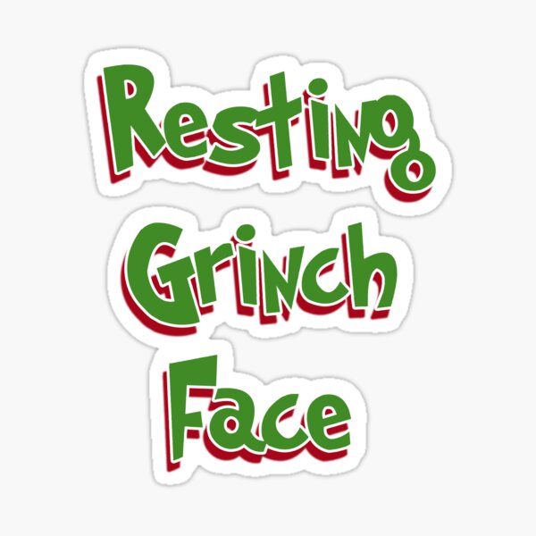 Grinch Face Preppy Retro Pink Christmas SVG Digital File