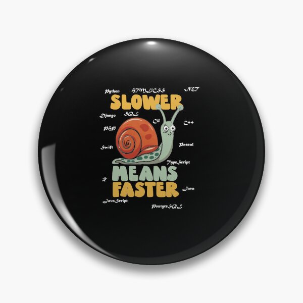 Item preview, Slower means faster t-shirt for IT Specjalist, computer science for programmers designed and sold by SimonNegle.