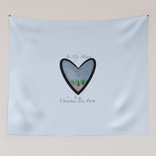 Item preview, "In My Heart Is a Christmas Tree Farm" Taylor Swift Blue designed and sold by RealmCrafter.