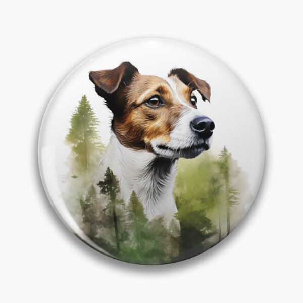 Item preview, Jack Russell terrier in the forrest designed and sold by anetazakova.