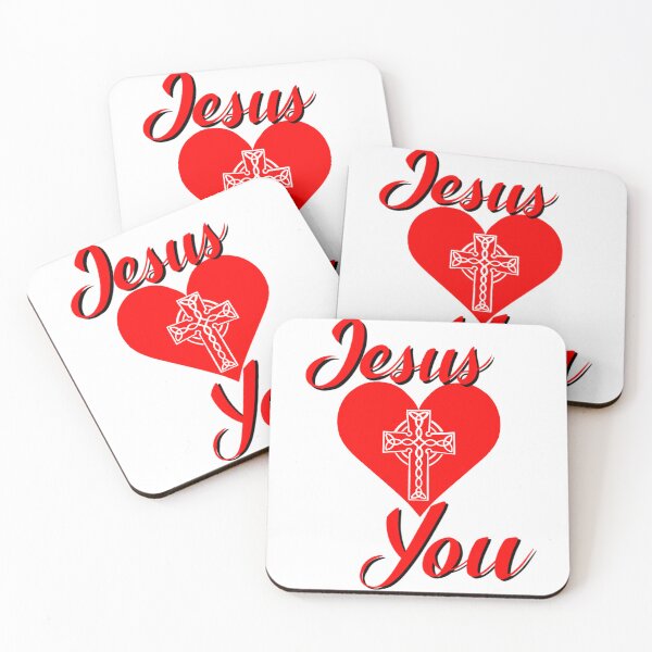 Item preview, Jesus loves you Celtic cross red designed and sold by JackDraws88.