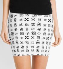 Adinkra Symbols From West Africa Mini Skirt