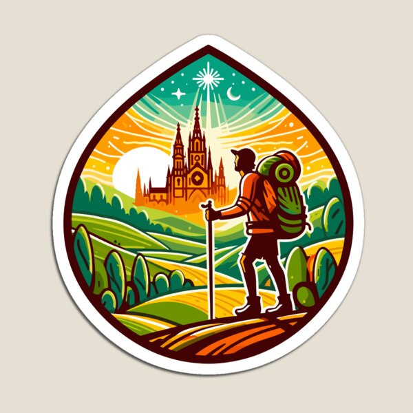 Artikel-Vorschau von El Camino ¡BUEN CAMINO! Camino de Santiago – Hemd, Mütze, Knopf, Anstecknadel, Aufkleber usw, designt und verkauft von cloudhiker.
