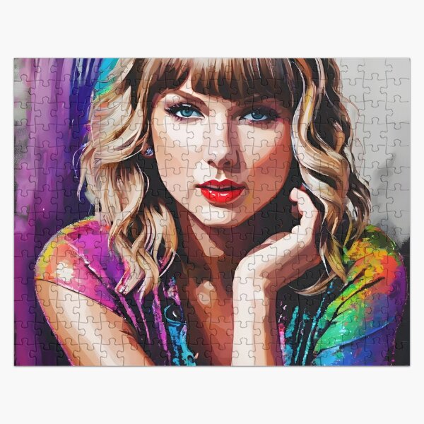 Vista previa del artículo con la obra «Retrato de "Taylor Swift" v1», diseñado y vendido por Dan Farsaci.